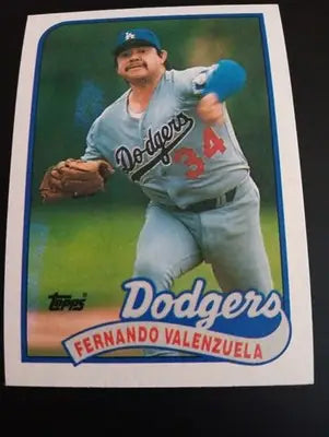 1989 Topps - Fernando Valenzuela #150. LA Dodgers. NRMT+ - Baseball Card Single