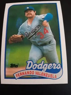 1989 Topps - Fernando Valenzuela #150. LA Dodgers. NRMT+ - Baseball Card Single