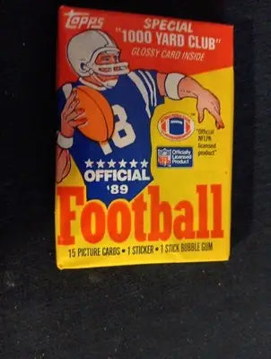1989 Topps Football - (1) Sealed Wax Pack. NFL. - Football Card Box