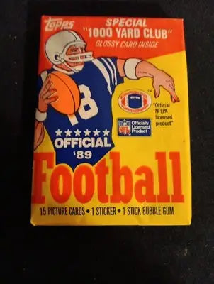 1989 Topps Football - (1) Sealed Wax Pack. NFL. - Football Card Box