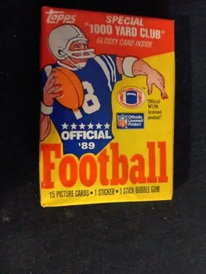 1989 Topps Football - (1) Sealed Wax Pack. NFL. - Football Card Box
