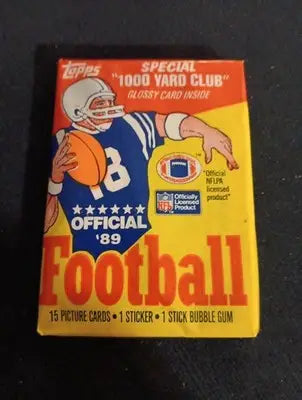 1989 Topps Football - (1) Sealed Wax Pack. NFL. - Football Card Box