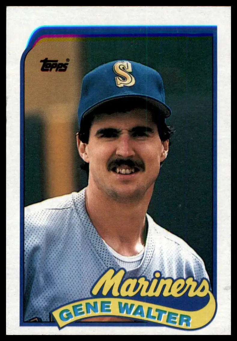 1989 Topps Gene Walter 758 Seattle Mariners NM - Baseball Card Single