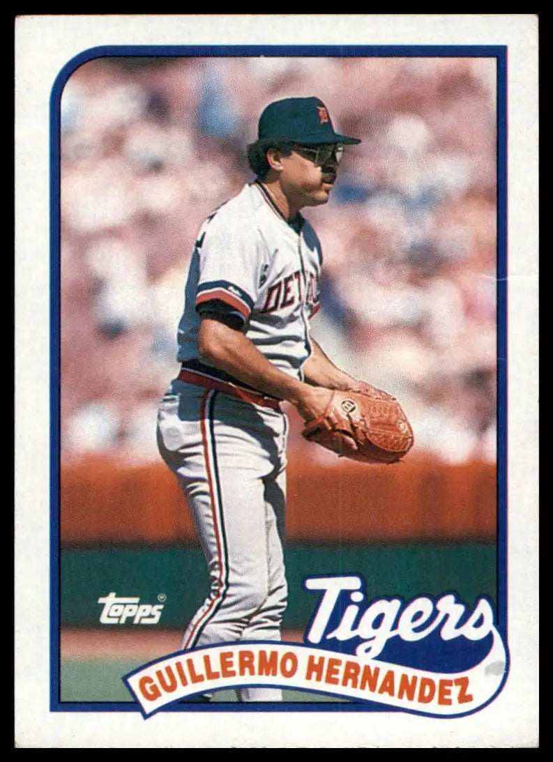 1989 Topps Guillermo Hernandez 43 Detroit Tigers NM - Baseball Card Single
