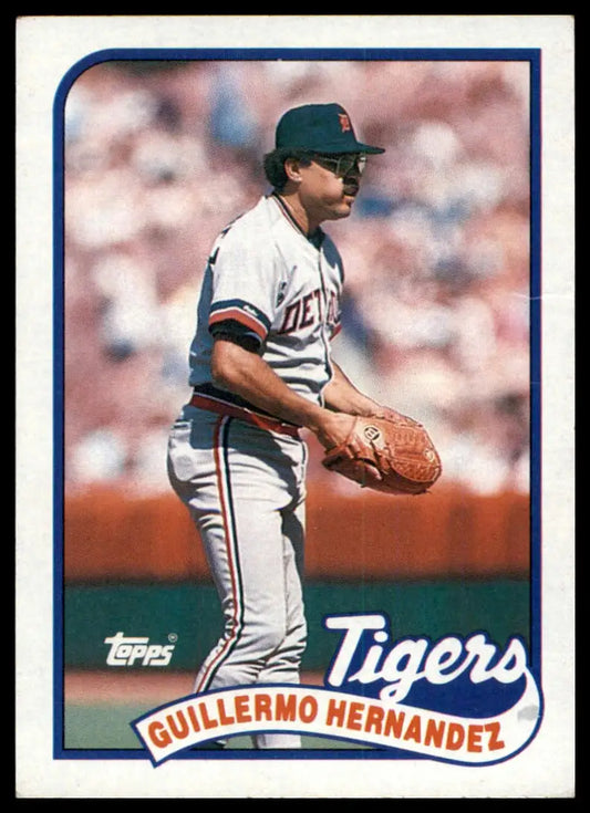 1989 Topps Guillermo Hernandez 43 Detroit Tigers NM - Baseball Card Single
