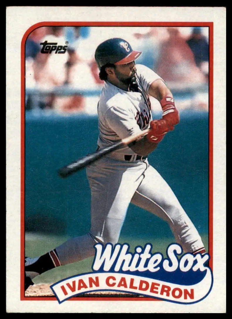 1989 Topps Ivan Calderon 656 Chicago White Sox NM - Baseball Card Single