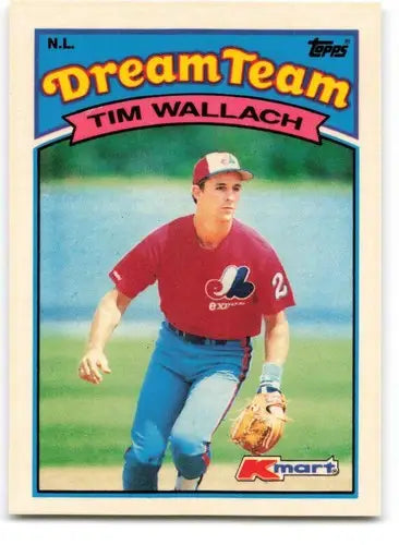 1989 Topps K-Mart Dream Team #25 Tim Wallach NM-MT Expos ID:60572 - Baseball Card Single