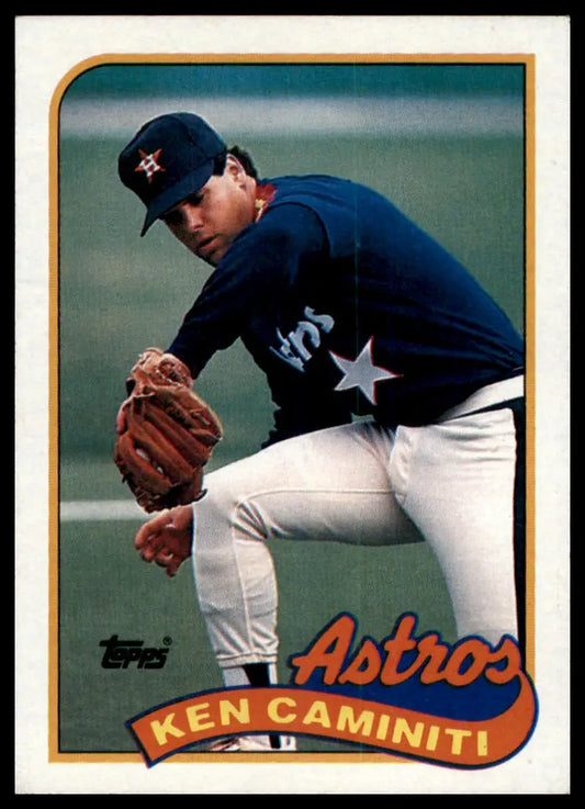 1989 Topps Ken Caminiti 369 Houston Astros NM - Baseball Card Single