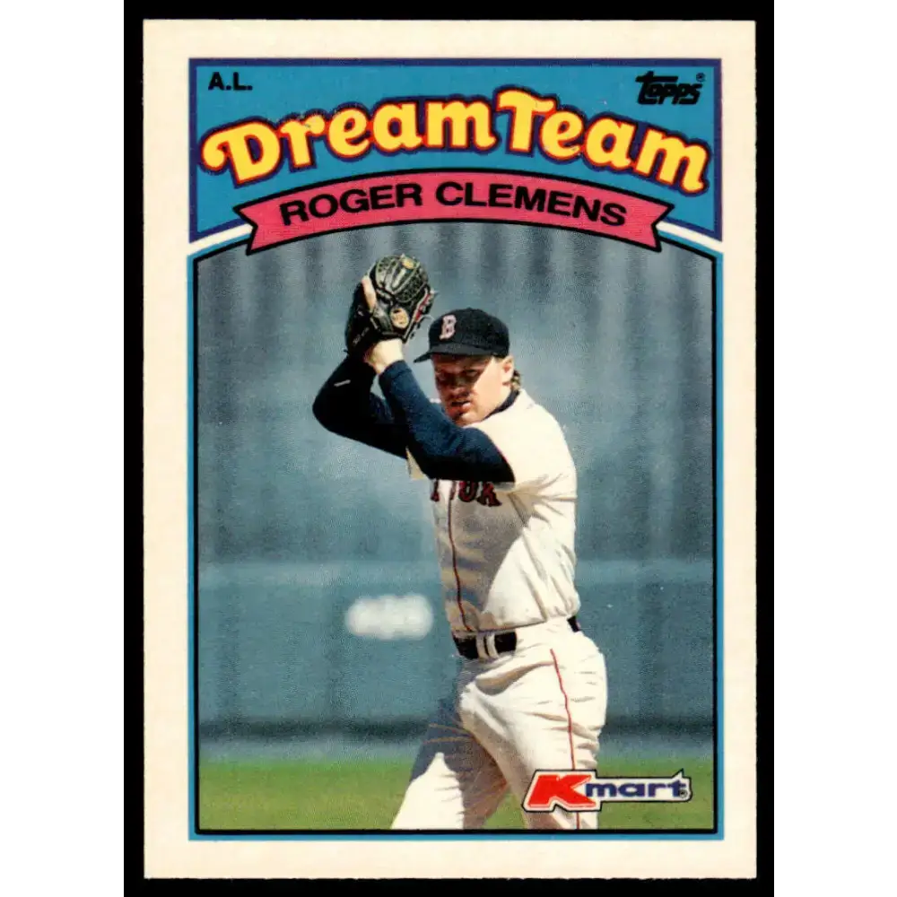 1989 Topps Kmart Dream Team #20 Roger Clemens EX/NM Boston Red Sox Baseball Card - Baseball Card Single