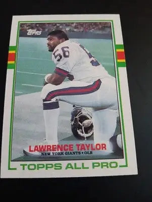 1989 Topps - Lawrence Taylor #166. NY Giants. NRMT+