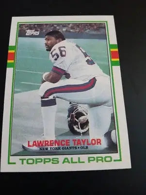 1989 Topps - Lawrence Taylor #166. NY Giants. NRMT+