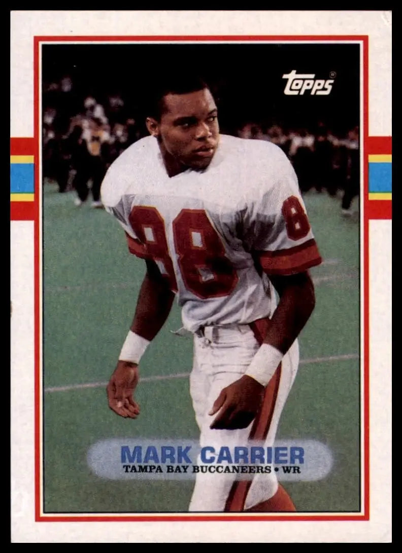 1989 Topps Mark Carrier #331 Rookie Tampa Bay Buccaneers Football Card NFL Sport - Football Card Single