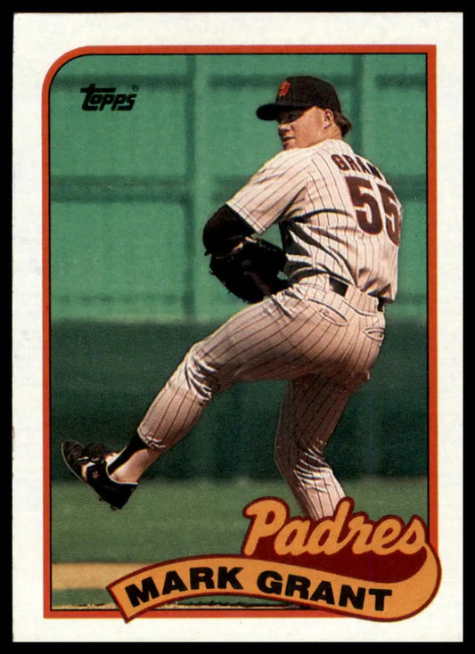 1989 Topps Mark Grant 178 San Diego Padres NM - Baseball Card Single