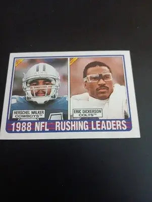 1989 Topps - NFL Rushing Leaders Eric Dickerson Herschel Walker #219. NRMT+ - Football Card Single
