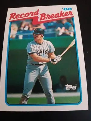 1989 Topps - Record Breaker Wade Boggs #2. Red Sox. NRMT+ - Baseball Card Single