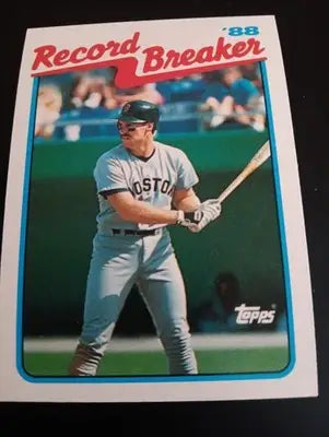 1989 Topps - Record Breaker Wade Boggs #2. Red Sox. NRMT+ - Baseball Card Single