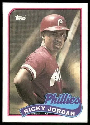1989 Topps Ricky Jordan #358 Baseball - Baseball Card Single