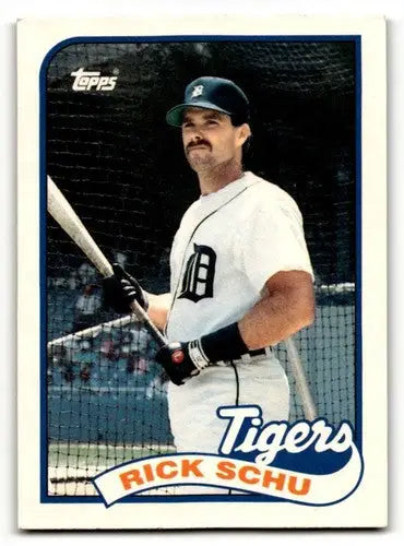 1989 Topps Traded #112T Rick Schu Detroit Tigers Baseball Cards NM N ID:64437 - Baseball Card Single