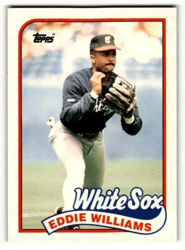 Eddie Williams baseball card from 1989 Topps Traded Chicago White Sox collection