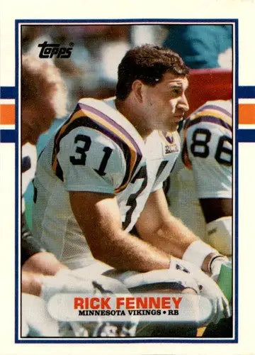 1989 Topps Traded Rick Fenney football card with original gloss in product #16T ID 45511