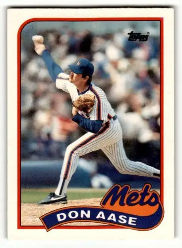 1989 Topps Traded #1T Don Aase New York Mets Baseball Cards EX/NM ID:58587 - Baseball Card Single