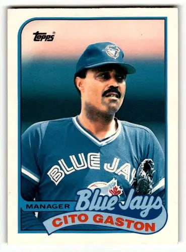 1989 Topps Traded #36T Cito Gaston Toronto Blue Jays Baseball Cards ID:58602 - Baseball Card Single