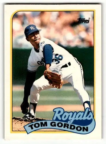 1989 Topps Traded #38T Tom Gordon Kansas City Royals Baseball Cards ID:58584 - Baseball Card Single
