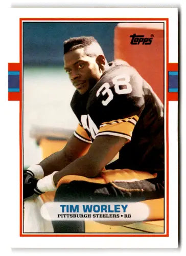 1989 Topps Traded #44T Tim Worley NM-MT RC Rookie Steelers ID:73678 - Football Card Single