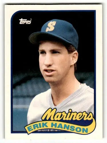 1989 Topps Traded #45T Erik Hanson Seattle Mariners Baseball Cards E ID:58575 - Baseball Card Single