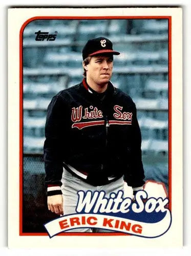 Eric King Chicago White Sox baseball card from 1989 Topps Traded series