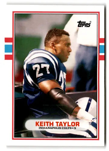 1989 Topps Traded #74T Keith Taylor NM Near Mint RC Rookie Colts ID:73674 - Football Card Single