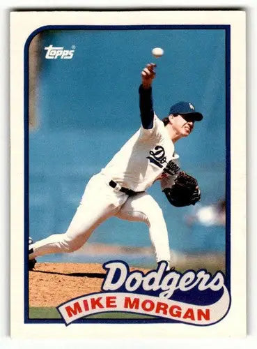 1989 Topps Traded #84T Mike Morgan Los Angeles Dodgers Baseball Card ID:58589 - Baseball Card Single