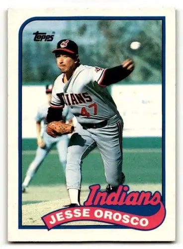 1989 Topps Traded #91T Jesse Orosco Cleveland Indians Baseball Cards ID:64435 - Baseball Card Single