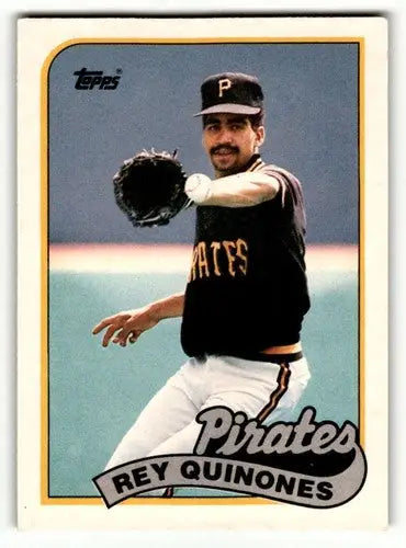 1989 Topps Traded #98T Rey Quinones Pittsburgh Pirates Baseball Card ID:58588 - Baseball Card Single