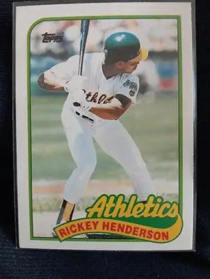 1989 Topps Traded - Rickey Henderson #48T. Athletics. NRMT+ - Baseball Card Single