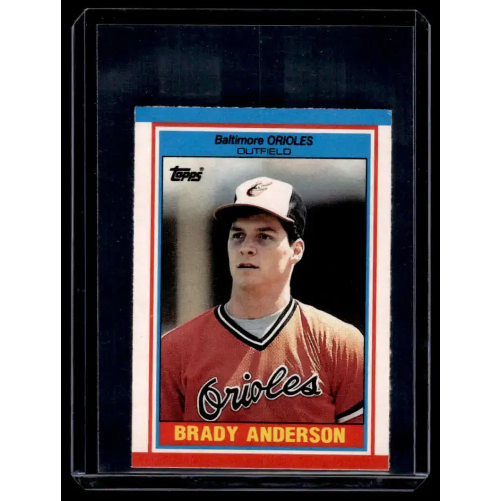 1989 Topps UK Minis #1 Brady Anderson Baltimore Orioles NM-MT - Baseball Card Single