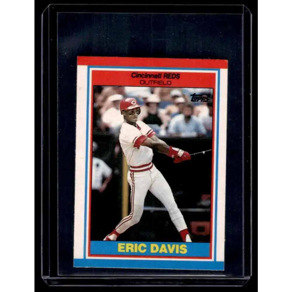 1989 Topps UK Minis #19 Eric Davis Cincinnati Reds NM-MT - Baseball Card Single