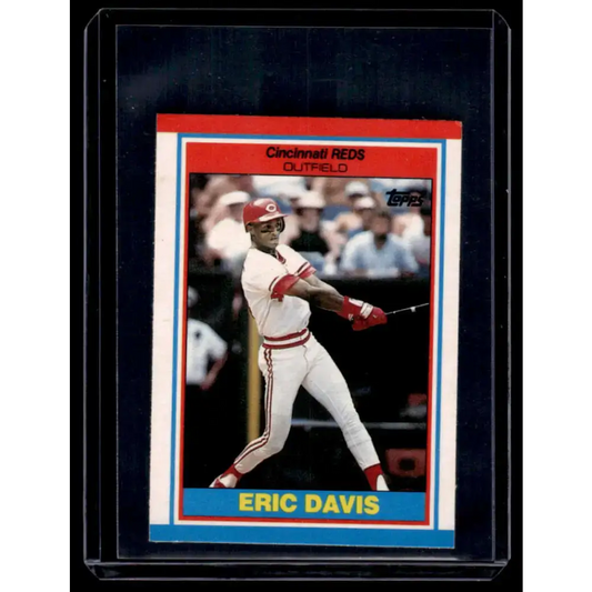 1989 Topps UK Minis #19 Eric Davis Cincinnati Reds NM-MT - Baseball Card Single