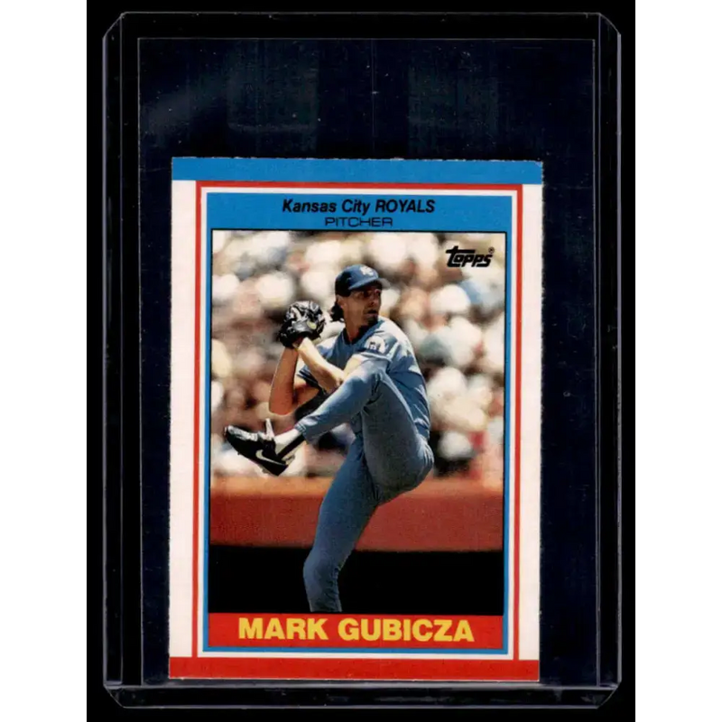 1989 Topps UK Minis #33 Mark Gubicza Kansas City Royals NM-MT - Baseball Card Single