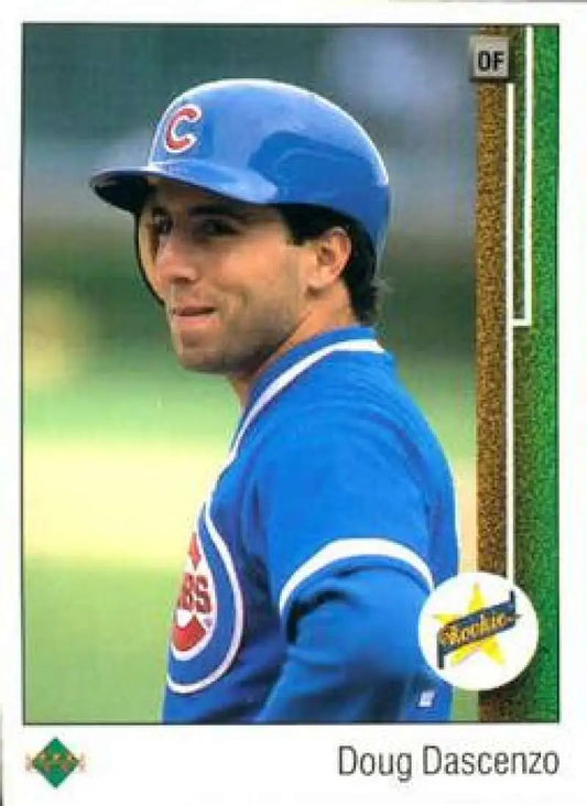 1989 Upper Deck #10 Doug Dascenzo NM-MT RC Rookie Chicago Cubs Baseball Card - Baseball Card Single