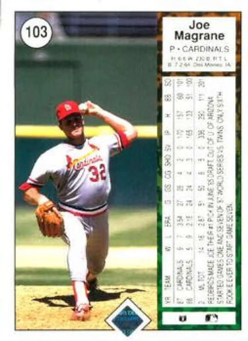 1989 Upper Deck #103 Joe Magrane NM-MT St. Louis Cardinals Baseball Card - Baseball Card Single