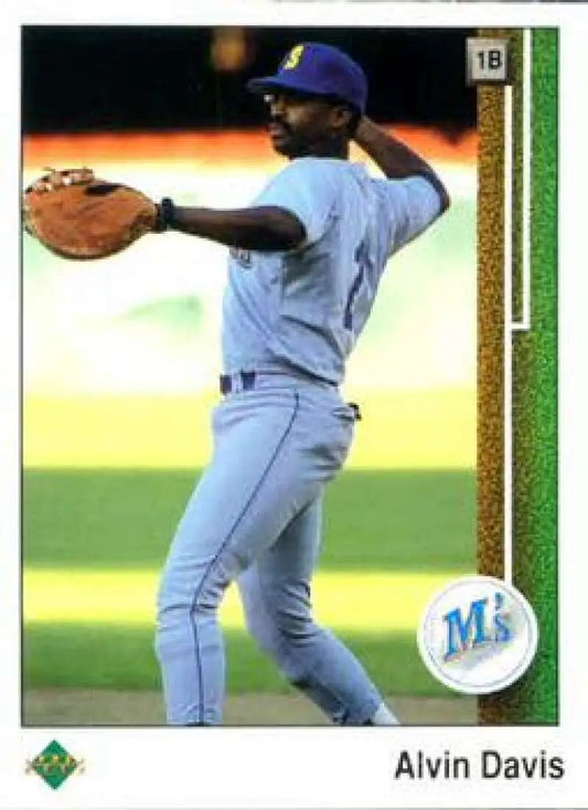 1989 Upper Deck #105 Alvin Davis NM-MT Seattle Mariners Baseball Card - Baseball Card Single