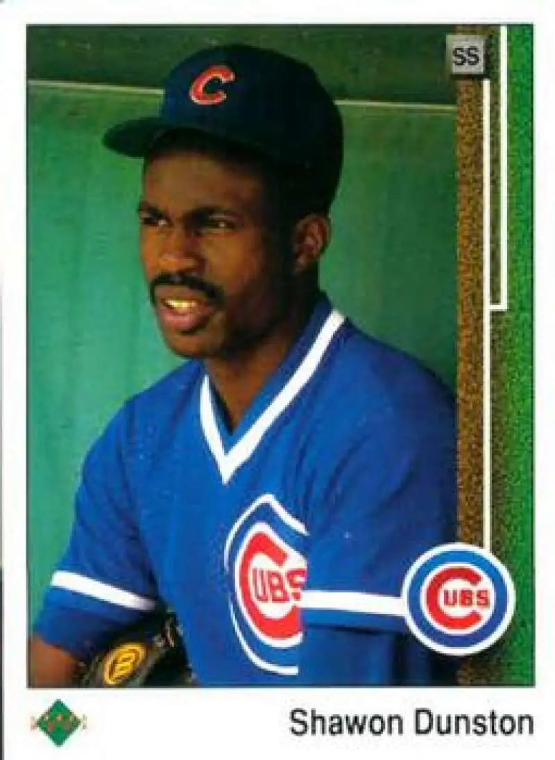 1989 Upper Deck #107 Shawon Dunston NM-MT Chicago Cubs Baseball Card - Baseball Card Single