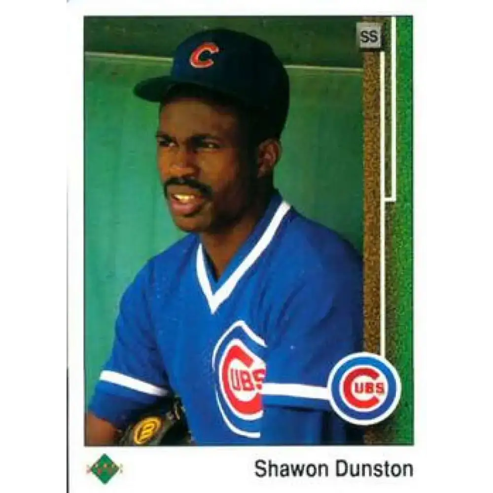 1989 Upper Deck #107 Shawon Dunston NM-MT Chicago Cubs Baseball Card - Baseball Card Single