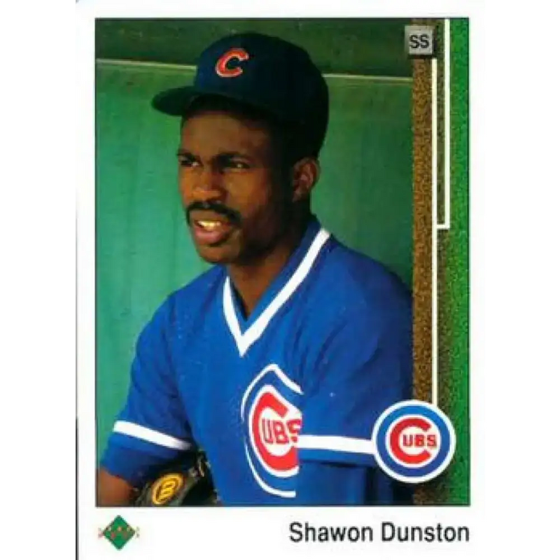 1989 Upper Deck #107 Shawon Dunston NM-MT Chicago Cubs Baseball Card - Baseball Card Single
