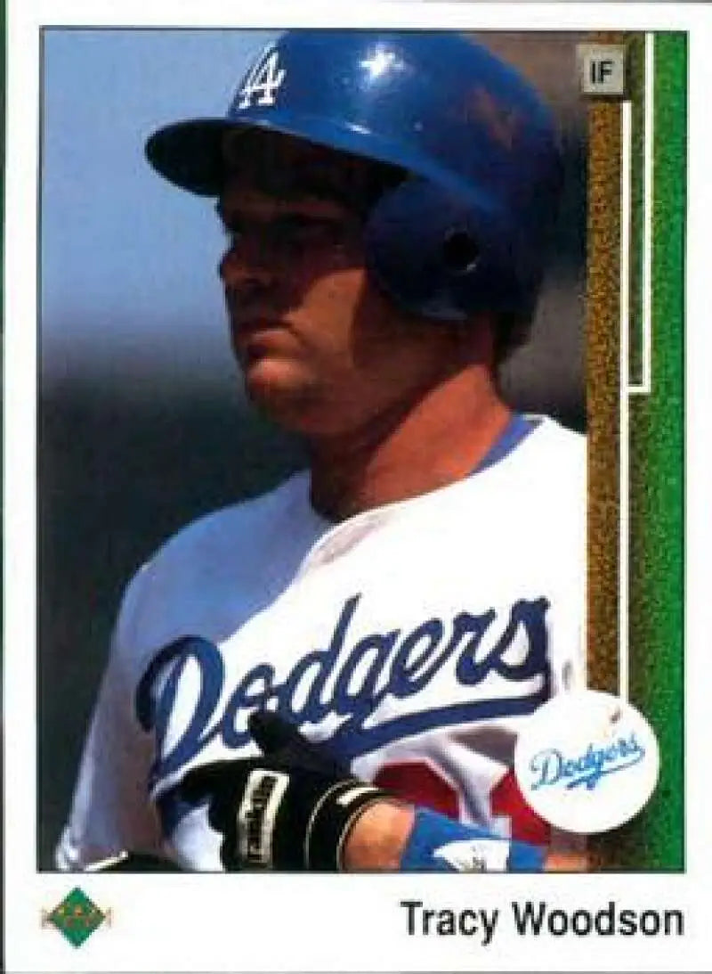 1989 Upper Deck #108 Tracy Woodson NM-MT Los Angeles Dodgers Baseball Card - Baseball Card Single