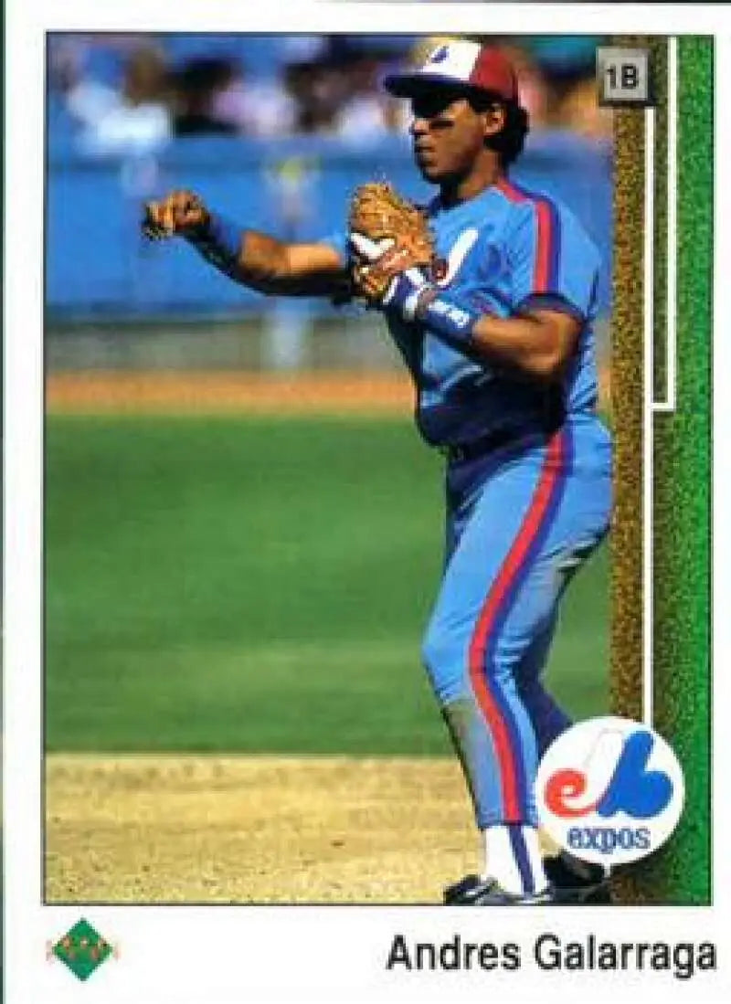 1989 Upper Deck #115 Andres Galarraga NM-MT Montreal Expos Baseball Card - Baseball Card Single