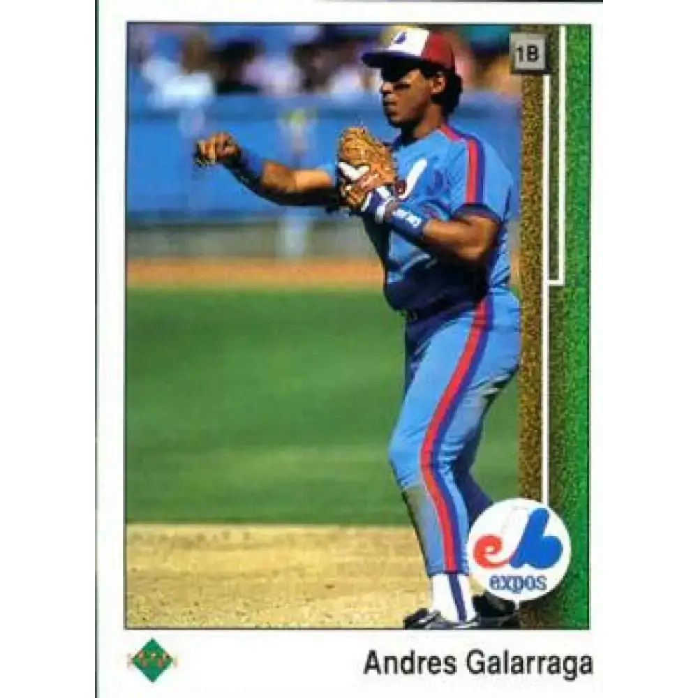 1989 Upper Deck #115 Andres Galarraga NM-MT Montreal Expos Baseball Card - Baseball Card Single