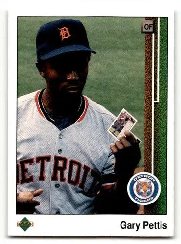 1989 Upper Deck #117 Gary Pettis Detroit Tigers Baseball Cards EX/NM ID:54126 - Baseball Card Single