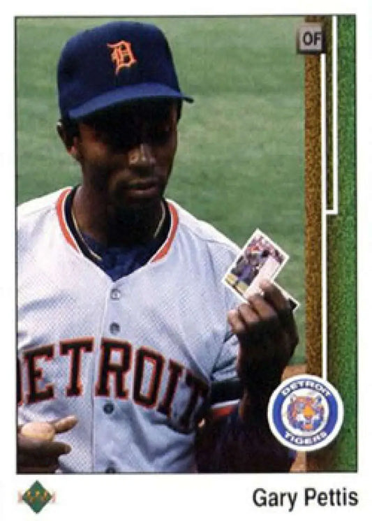 1989 Upper Deck #117 Gary Pettis NM-MT Detroit Tigers Baseball Card - Baseball Card Single